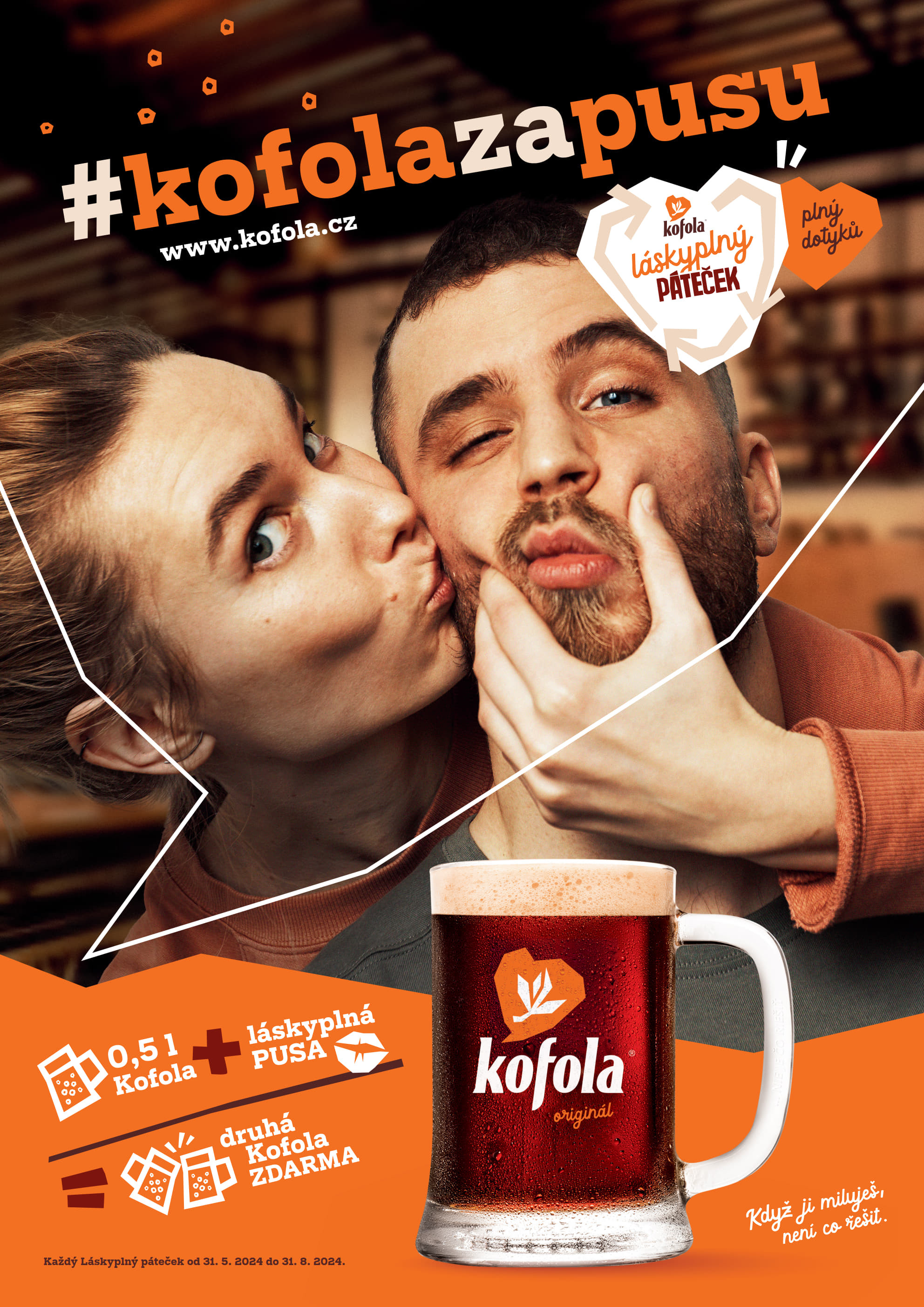 Kofola vyzýva na starostlivosť o lásku a vzájomné dotýkanie